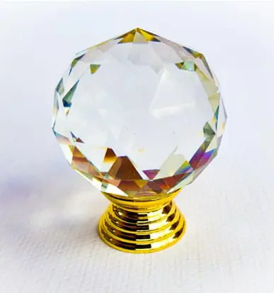 maner cristal auriu rotund 40mm 22
