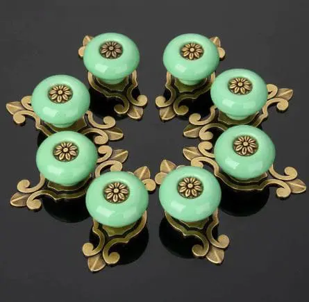 butoni ceramica cu placuta verde 22